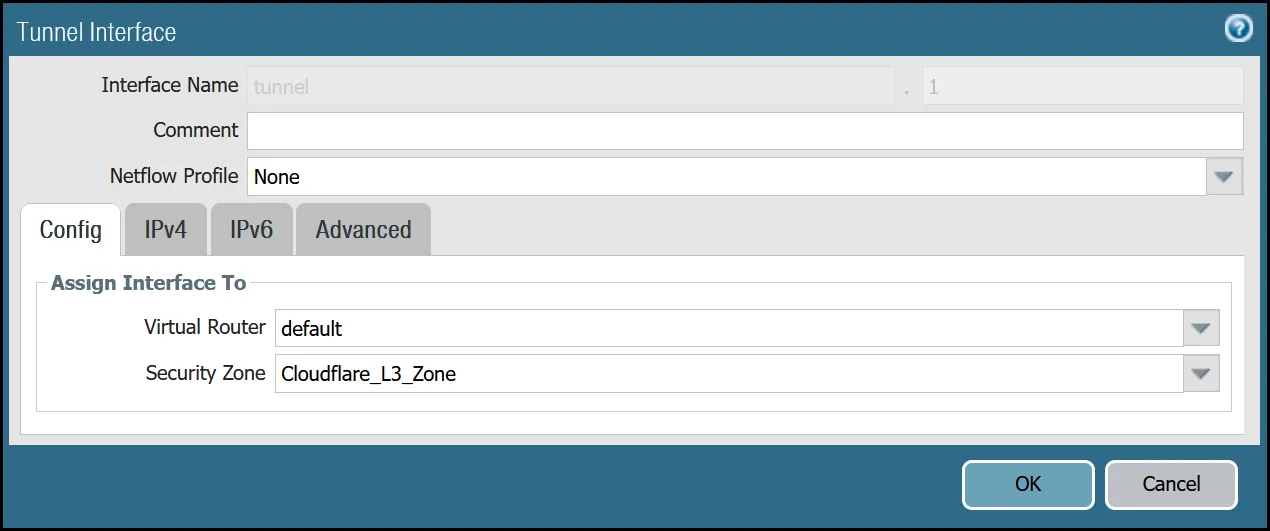 トンネル1の設定