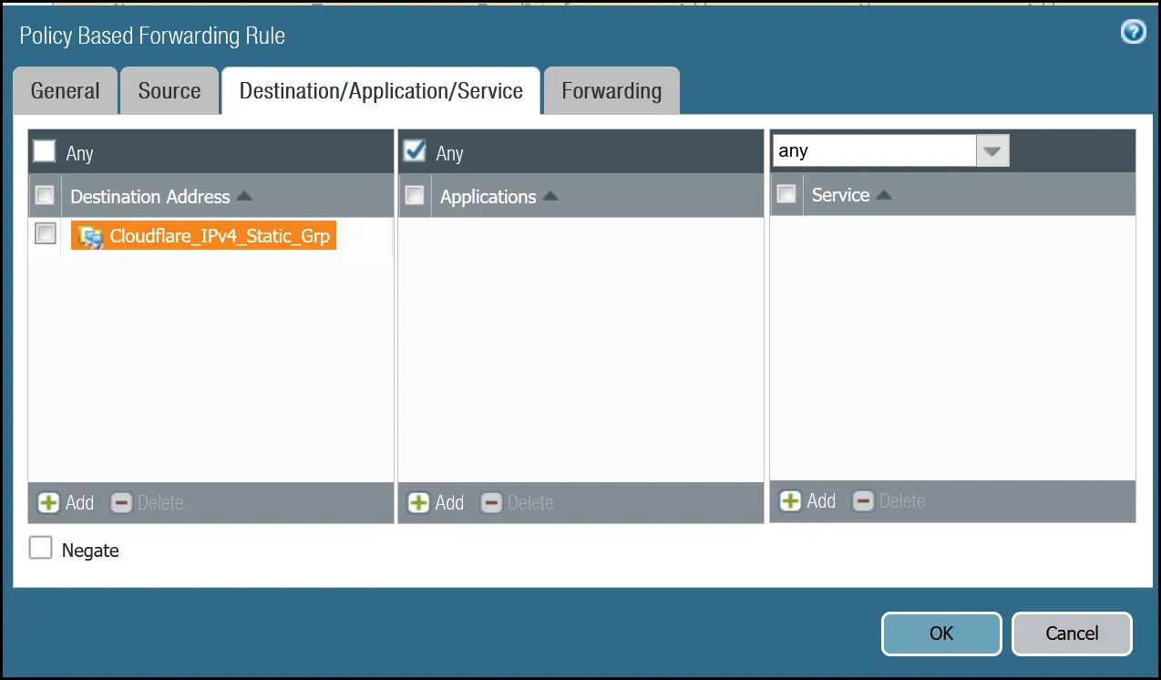 双方向ヘルスチェック via tunnel.1 - デスティネーション