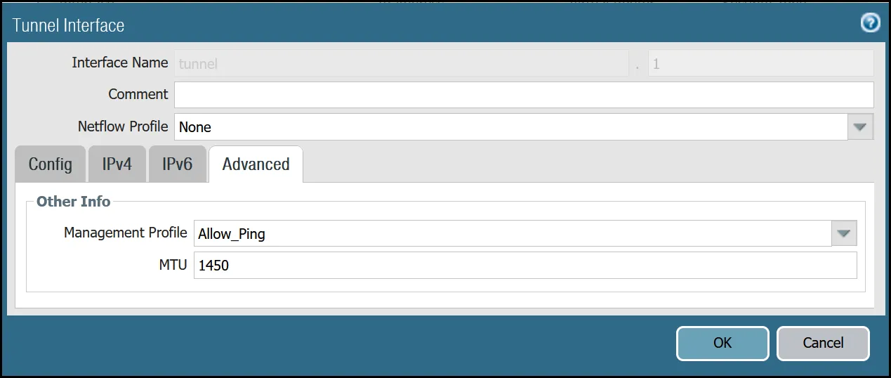 トンネル1の設定