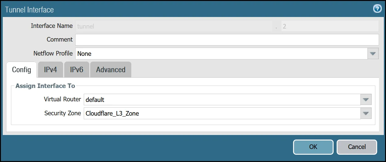 トンネル2の設定