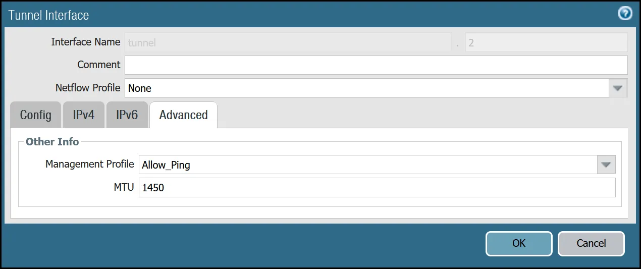 トンネル2の設定