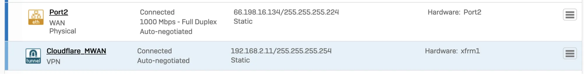 XFRMインターフェースを構成します。