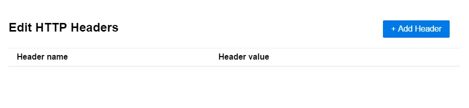 HTTPヘッダー編集ウィンドウ
