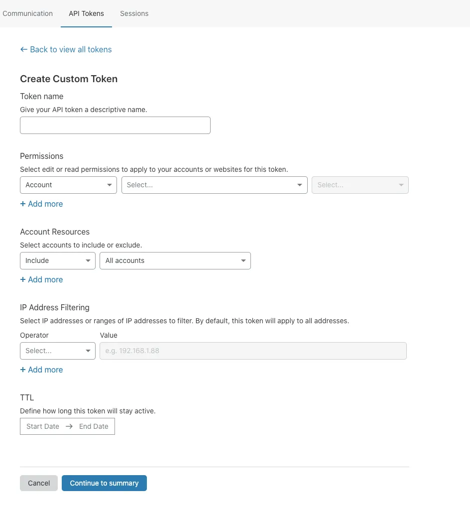 カスタムトークン作成ページ