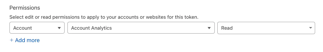 権限設定ページ