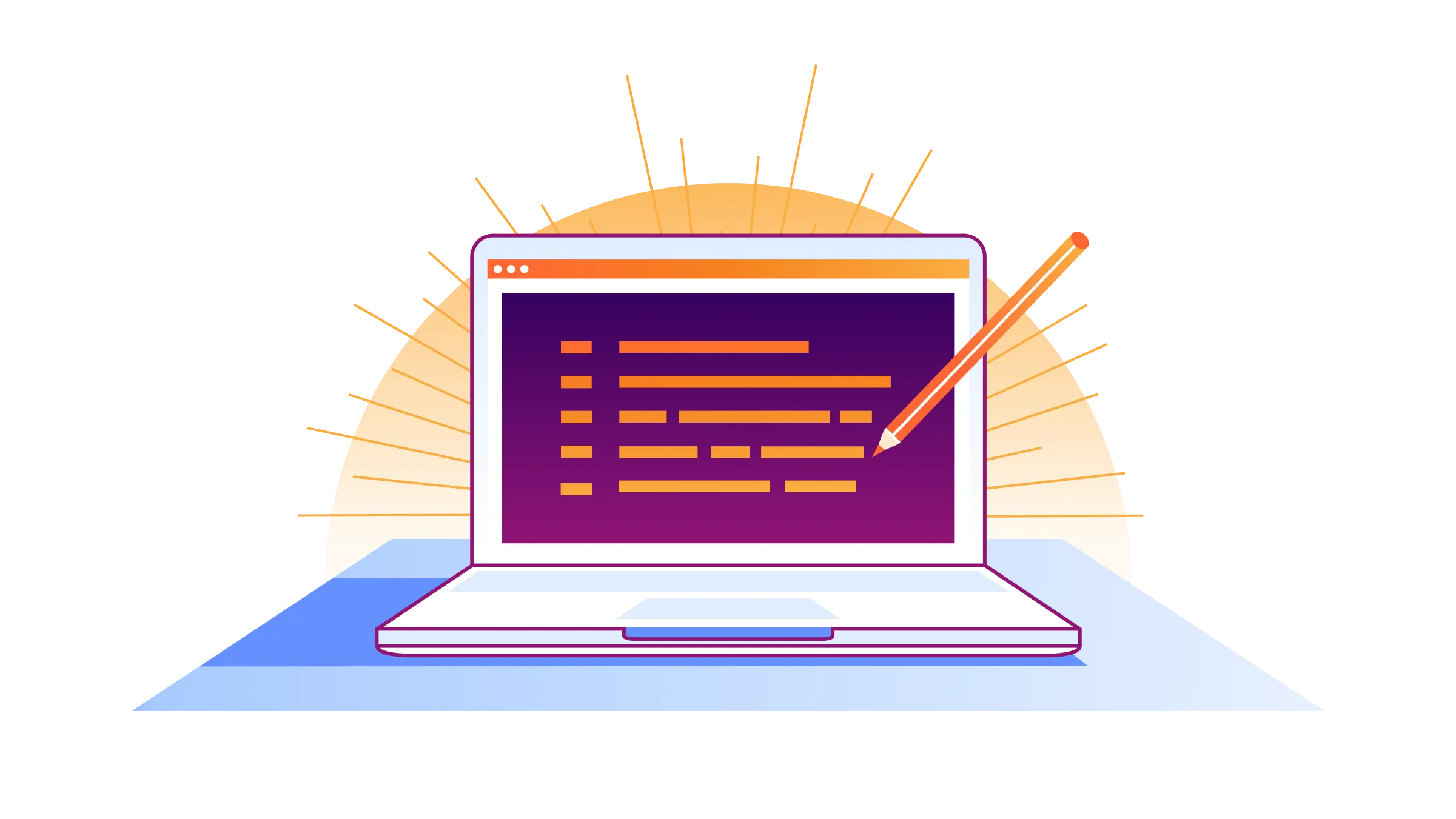 ノートパソコンのイラスト。