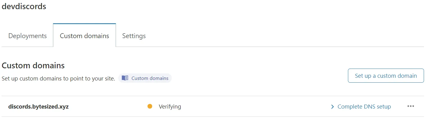 Cloudflareダッシュボードを通じてPagesプロジェクトのカスタムドメインを追加する