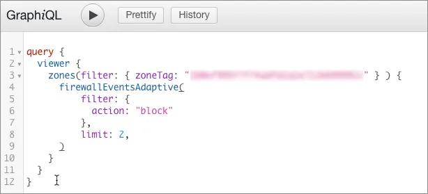 GraphiQLクエリ引数の例