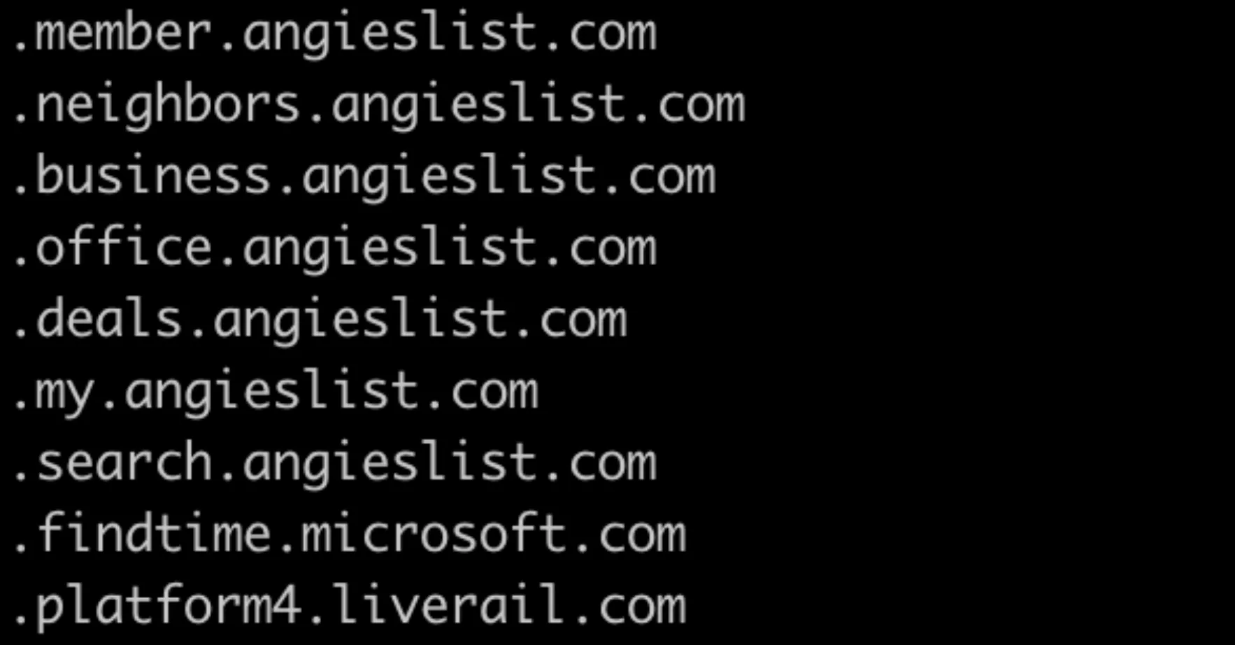 禁止されたホスト名