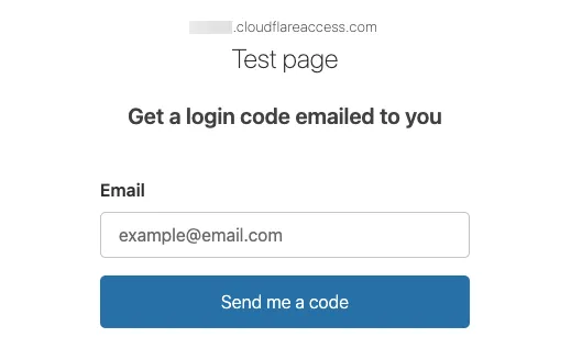 OTPでサインインするためにメールアドレスを入力します。